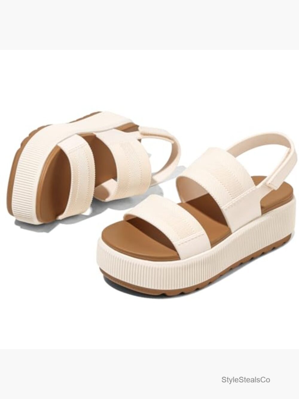 Platform Water Sandals Chunky Wedge Lug Sole Comfortable Waterproof Summer - Picture 4 of 6